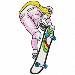 Skateboard Embroidery Design 3 Skateboard Embroidery Design 3